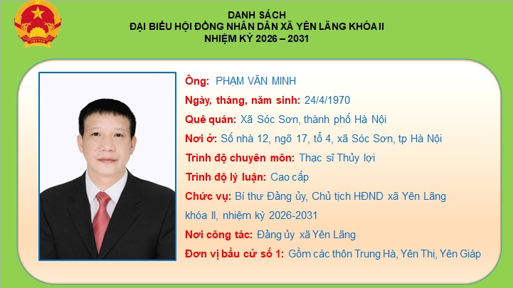 DANH SÁCH TRÍCH NGANG 28 ĐẠI BIỂU HĐND XÃ NHIỆM KỲ 2026-2031- Ảnh 1.