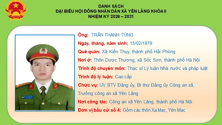 DANH SÁCH TRÍCH NGANG 28 ĐẠI BIỂU HĐND XÃ NHIỆM KỲ 2026-2031- Ảnh 12.