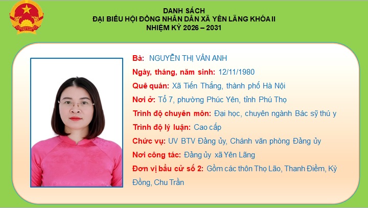 DANH SÁCH TRÍCH NGANG 28 ĐẠI BIỂU HĐND XÃ NHIỆM KỲ 2026-2031- Ảnh 4.