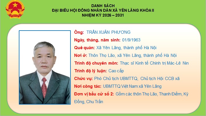 DANH SÁCH TRÍCH NGANG 28 ĐẠI BIỂU HĐND XÃ NHIỆM KỲ 2026-2031- Ảnh 6.
