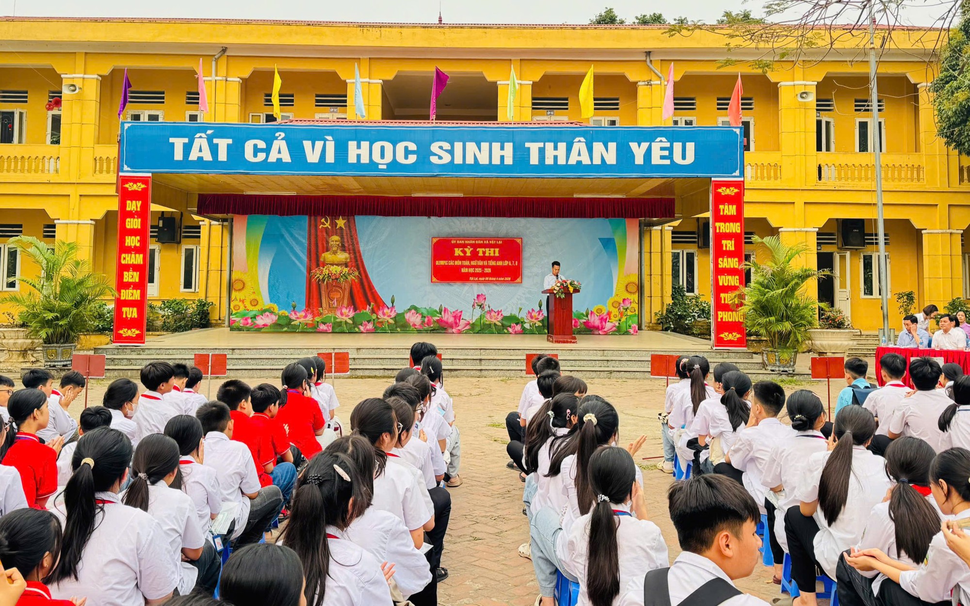 Xã Vật Lại tổ chức khai mạc Kỳ thi Olympic lớp 6, 7, 8 môn Toán, Ngữ Văn,Tiếng Anh năm học 2025 – 2026