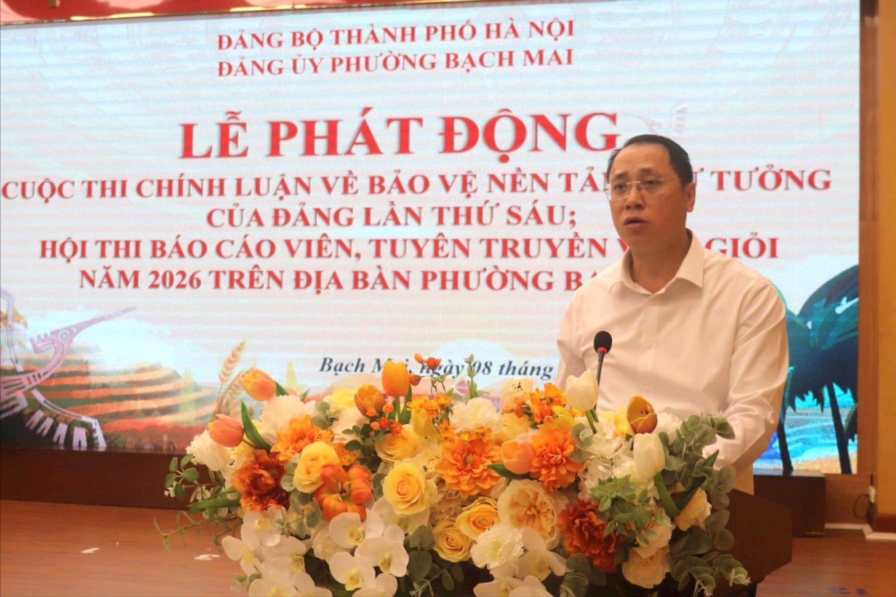 Phường Bạch Mai phát động Cuộc thi viết chính luận bảo vệ nền tảng tư tưởng của Đảng- Ảnh 1.