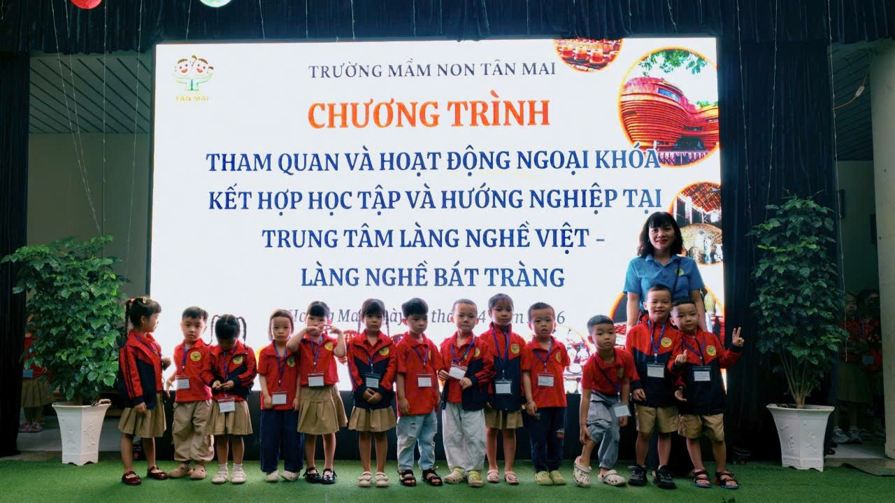 TRƯỜNG MẦM NON TÂN MAI TỔ CHỨC HOẠT ĐỘNG NGOẠI KHÓA KẾT HỢP HỌC TẬP VÀ HƯỚNG NGHIỆP TẠI TRUNG TÂM LÀNG NGHỀ VIỆT - LÀNG GỐM TRUYỀN THỐNG BÁT TRÀNG- Ảnh 1.