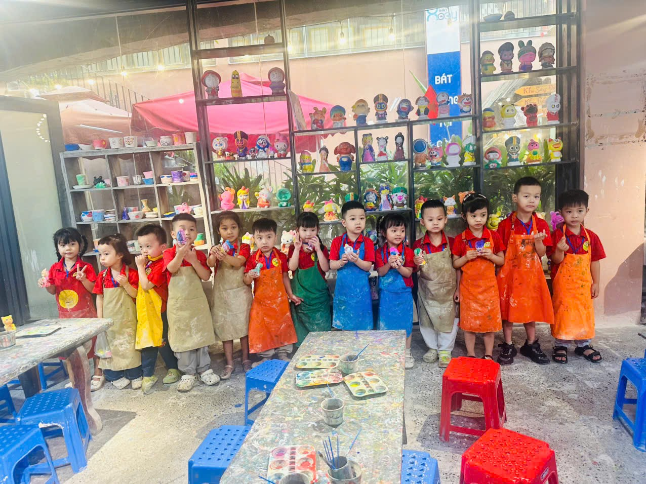 TRƯỜNG MẦM NON TÂN MAI TỔ CHỨC HOẠT ĐỘNG NGOẠI KHÓA KẾT HỢP HỌC TẬP VÀ HƯỚNG NGHIỆP TẠI TRUNG TÂM LÀNG NGHỀ VIỆT - LÀNG GỐM TRUYỀN THỐNG BÁT TRÀNG- Ảnh 2.