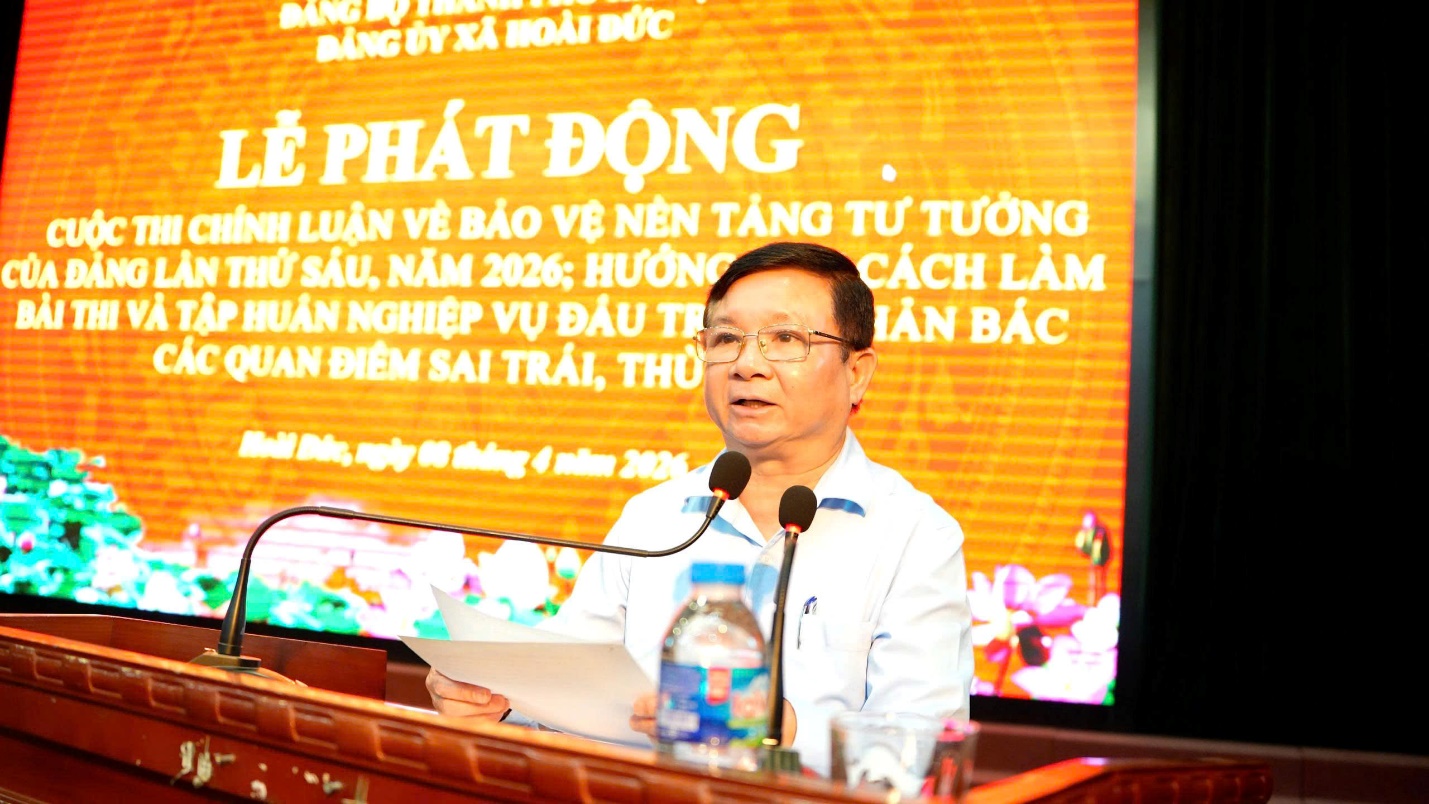 Hoài Đức phát động Cuộc thi chính luận về bảo vệ nền tảng tư tưởng của Đảng lần thứ Sáu- Ảnh 5.