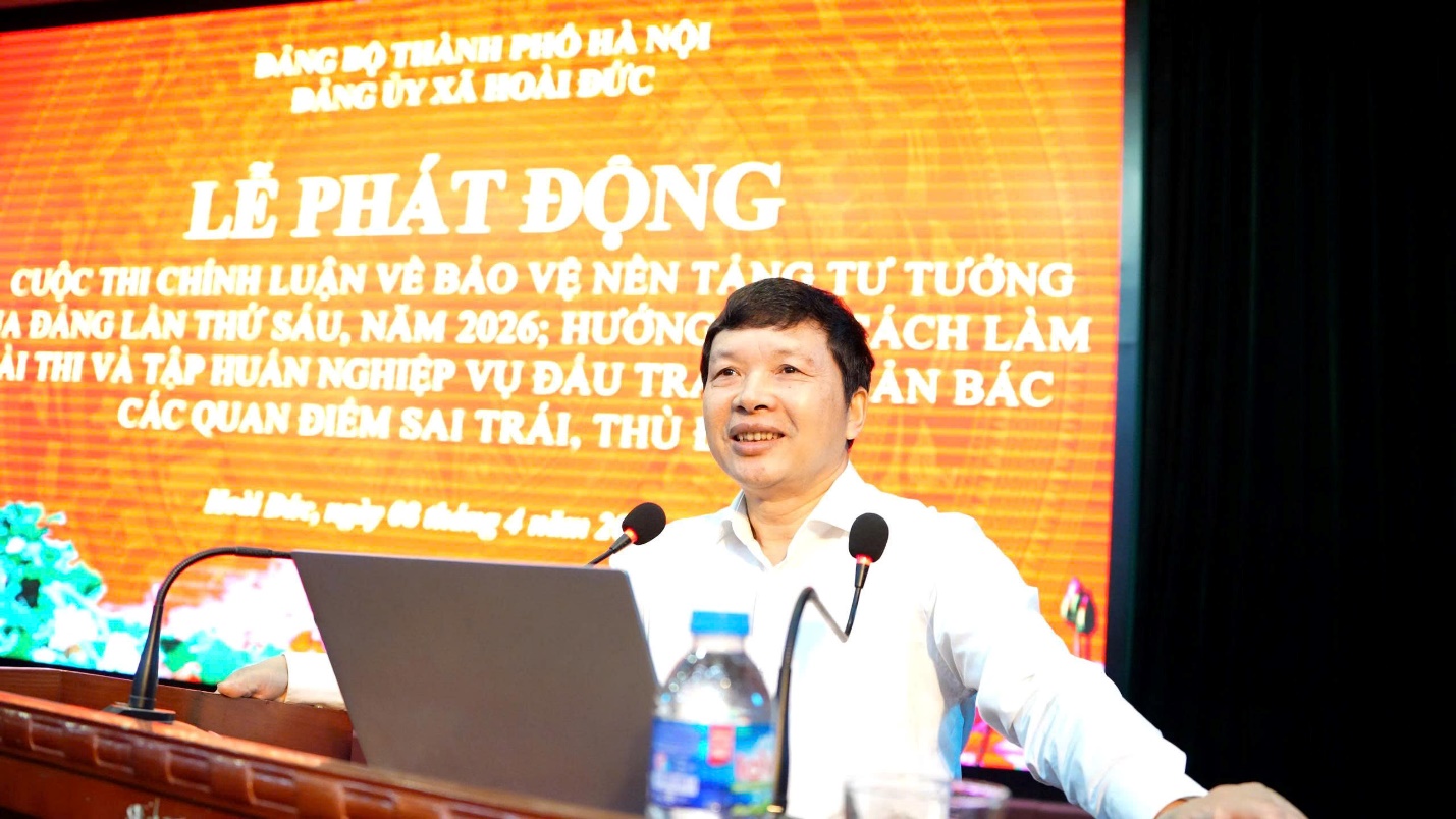 Hoài Đức phát động Cuộc thi chính luận về bảo vệ nền tảng tư tưởng của Đảng lần thứ Sáu- Ảnh 7.