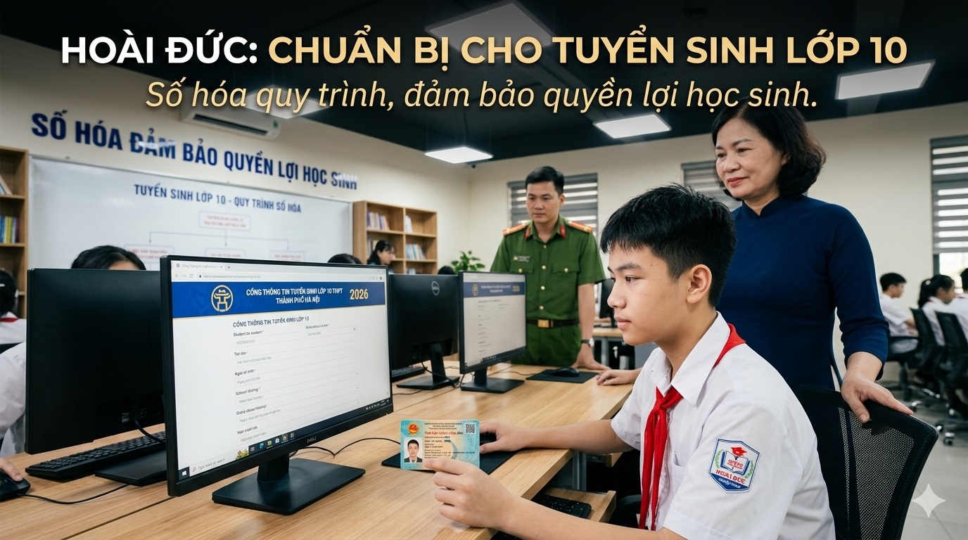Hoài Đức: Quyết liệt ngăn chặn tình trạng "ép" học sinh chọn nguyện vọng lớp 10- Ảnh 1.