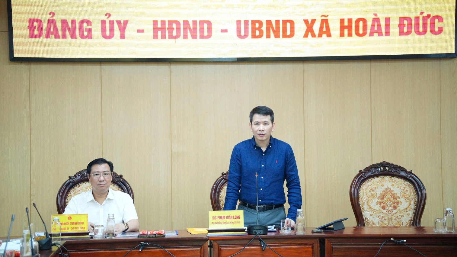 Đồng chí Phạm Tuấn Long-Thành uỷ viên, Giám đốc Sở Văn hóa và Thể thao thành phố làm việc với các địa phương về phát triển văn hóa- Ảnh 6.