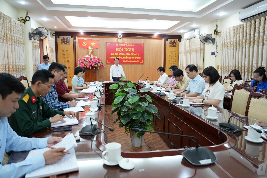 BCĐ 57 xã Quảng Oai tổ chức hội nghị giao ban Quý I/2026- Ảnh 1.