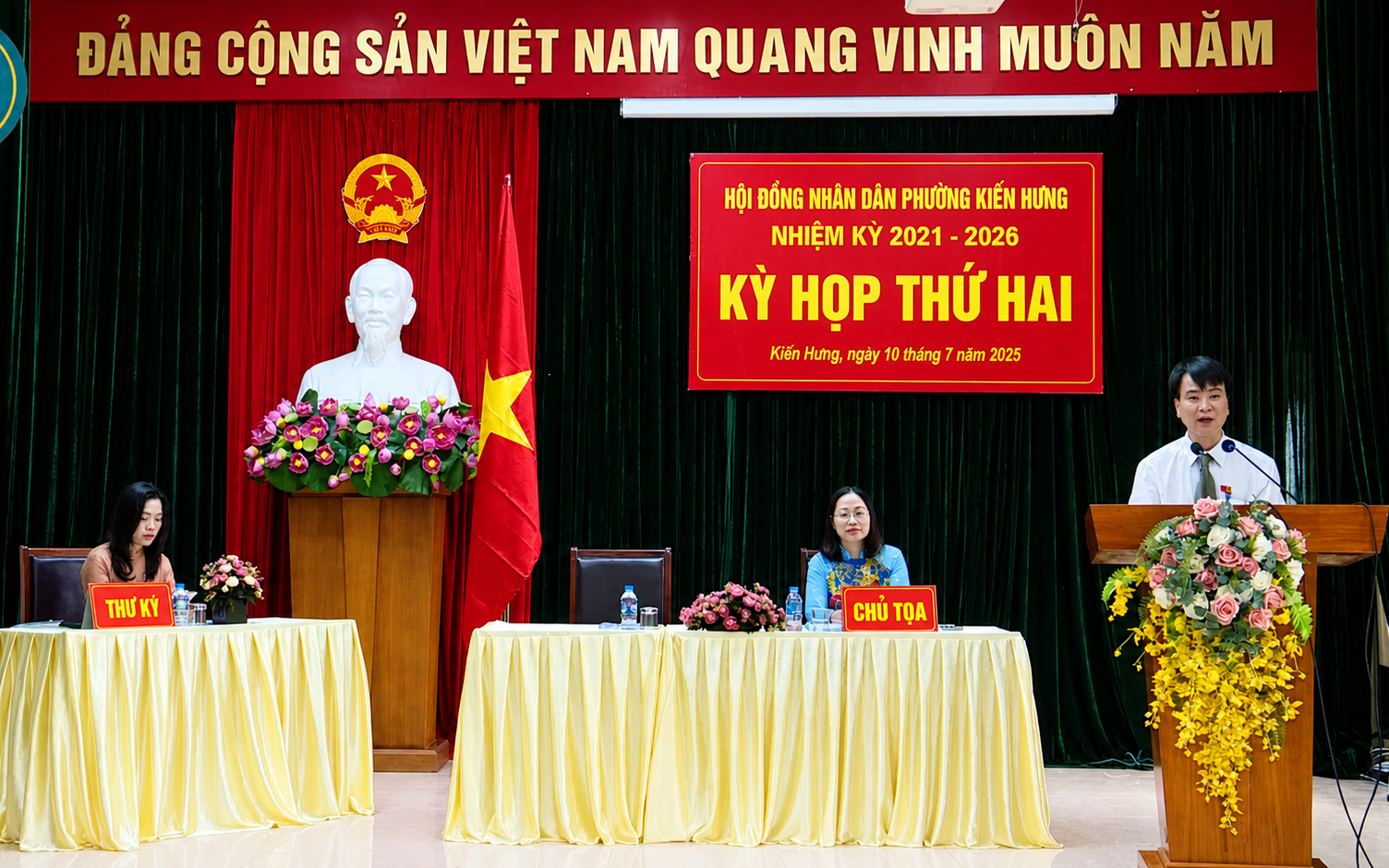 Kỳ họp thứ hai HĐND phường Kiến Hưng thành công tốt đẹp