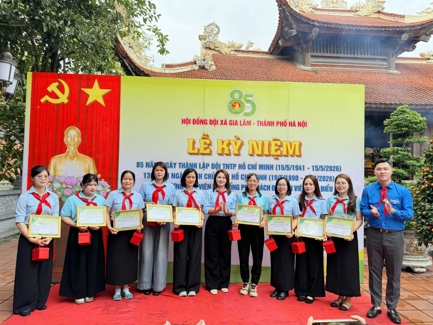 Tuổi trẻ xã Gia Lâm tổ chức chương trình kỷ niệm 85 năm Ngày thành lập Đội TNTP Hồ Chí Minh- Ảnh 3.