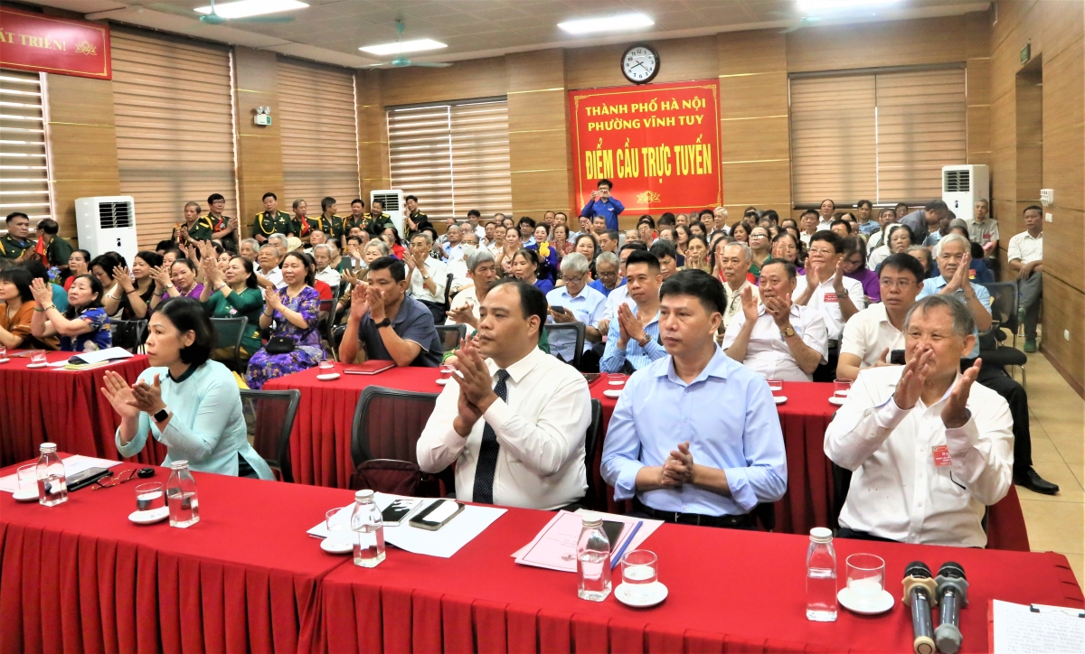 Đại hội Hội NCT phường Vĩnh Tuy thành công, Hà Nội hoàn tất Đại hội Hội NCT cơ sở- Ảnh 2.