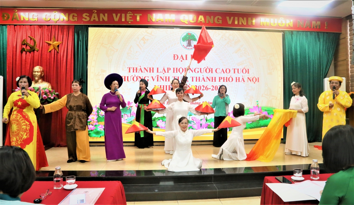 Đại hội Hội NCT phường Vĩnh Tuy thành công, Hà Nội hoàn tất Đại hội Hội NCT cơ sở- Ảnh 4.