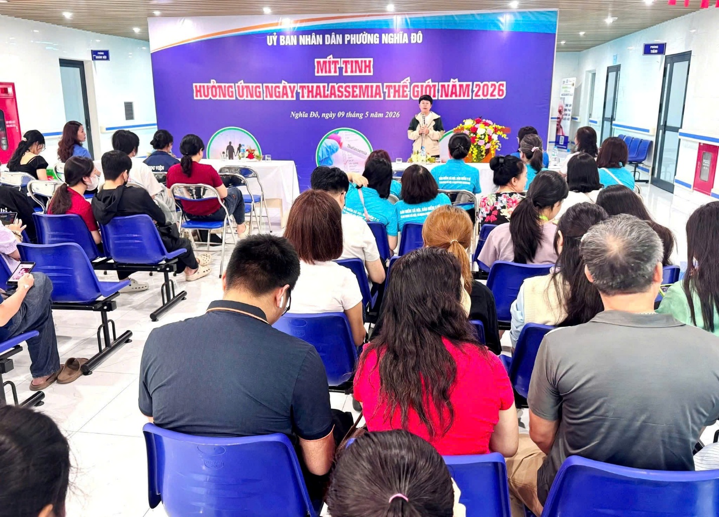 Đồng loạt triển khai các hoạt động hưởng ứng Ngày Thalassemia Thế giới và xét nghiệm sàng lọc miễn phí cho người dân trên địa bàn phường Nghĩa Đô- Ảnh 1.