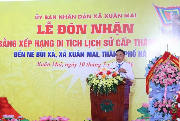 Xuân Mai tổ chức lễ đón nhận Bằng xếp hạng di tích lịch sử cấp Thành phố Đền Né Bùi Xá- Ảnh 4.