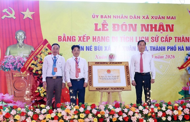 Xuân Mai tổ chức lễ đón nhận Bằng xếp hạng di tích lịch sử cấp Thành phố Đền Né Bùi Xá- Ảnh 5.