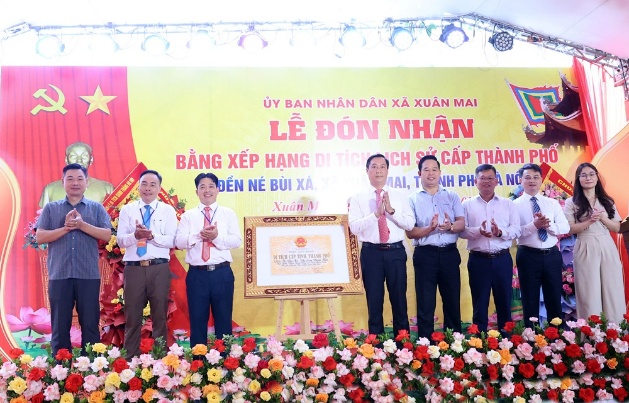Xuân Mai tổ chức lễ đón nhận Bằng xếp hạng di tích lịch sử cấp Thành phố Đền Né Bùi Xá- Ảnh 6.