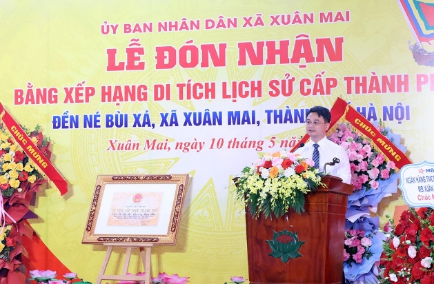 Xuân Mai tổ chức lễ đón nhận Bằng xếp hạng di tích lịch sử cấp Thành phố Đền Né Bùi Xá- Ảnh 8.