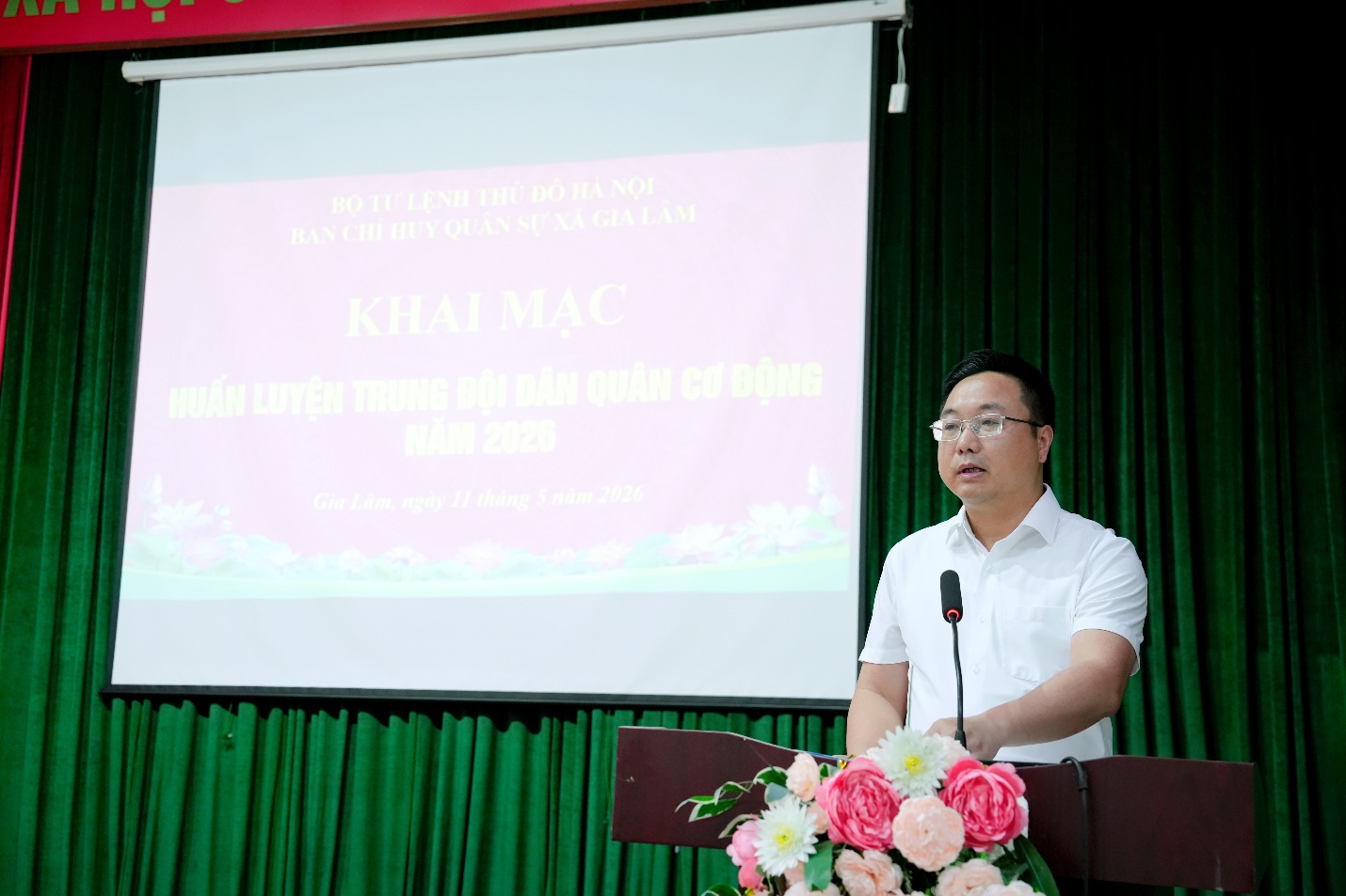Xã Gia Lâm khai mạc huấn luyện Trung đội Dân quân cơ động năm 2026- Ảnh 2.