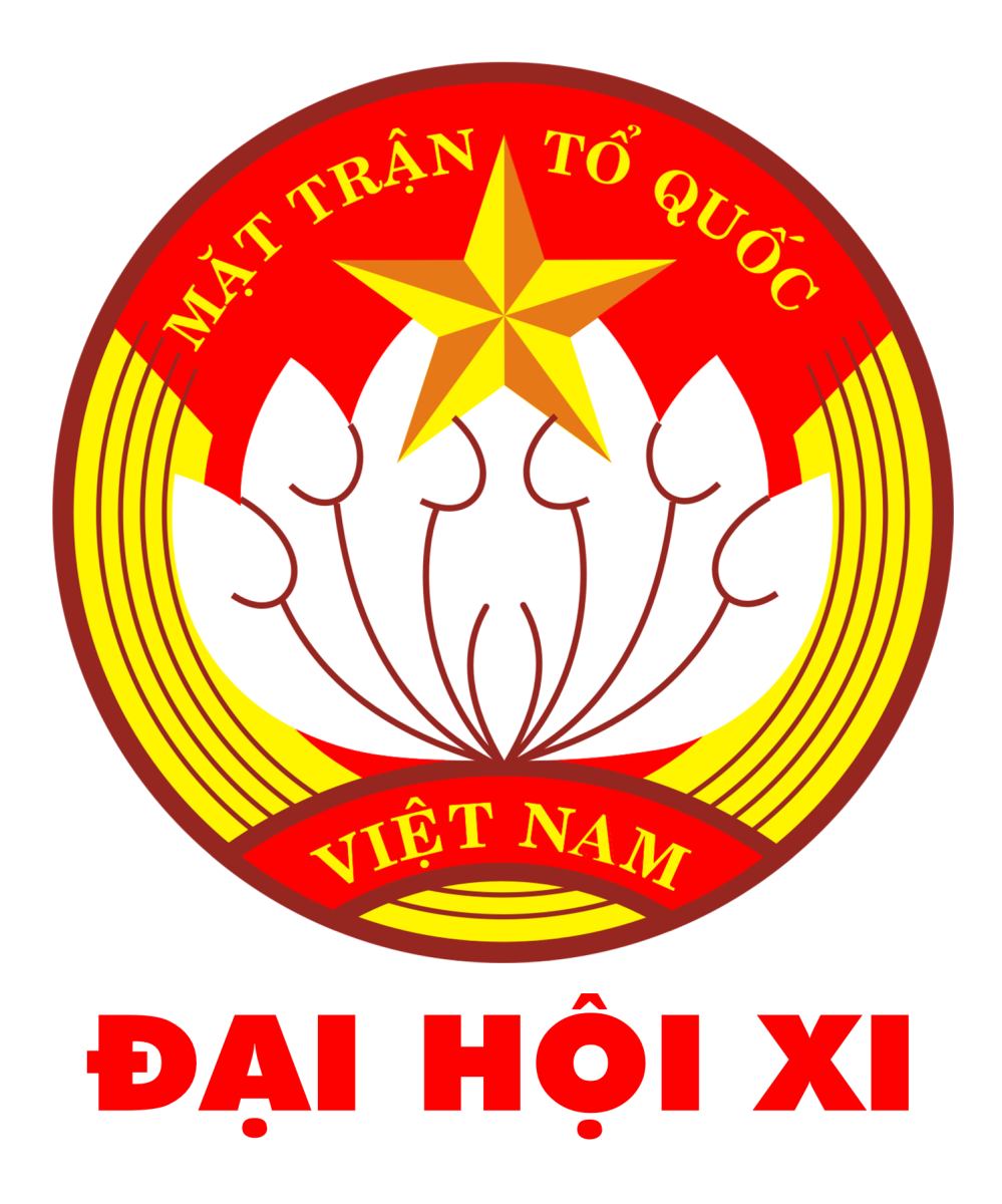 Có thể là đồ họa về văn bản cho biết 'TRẬN TỔ QUỐC ነፈል! MẶT VIỆT NAM ĐẠI HỘI XI'