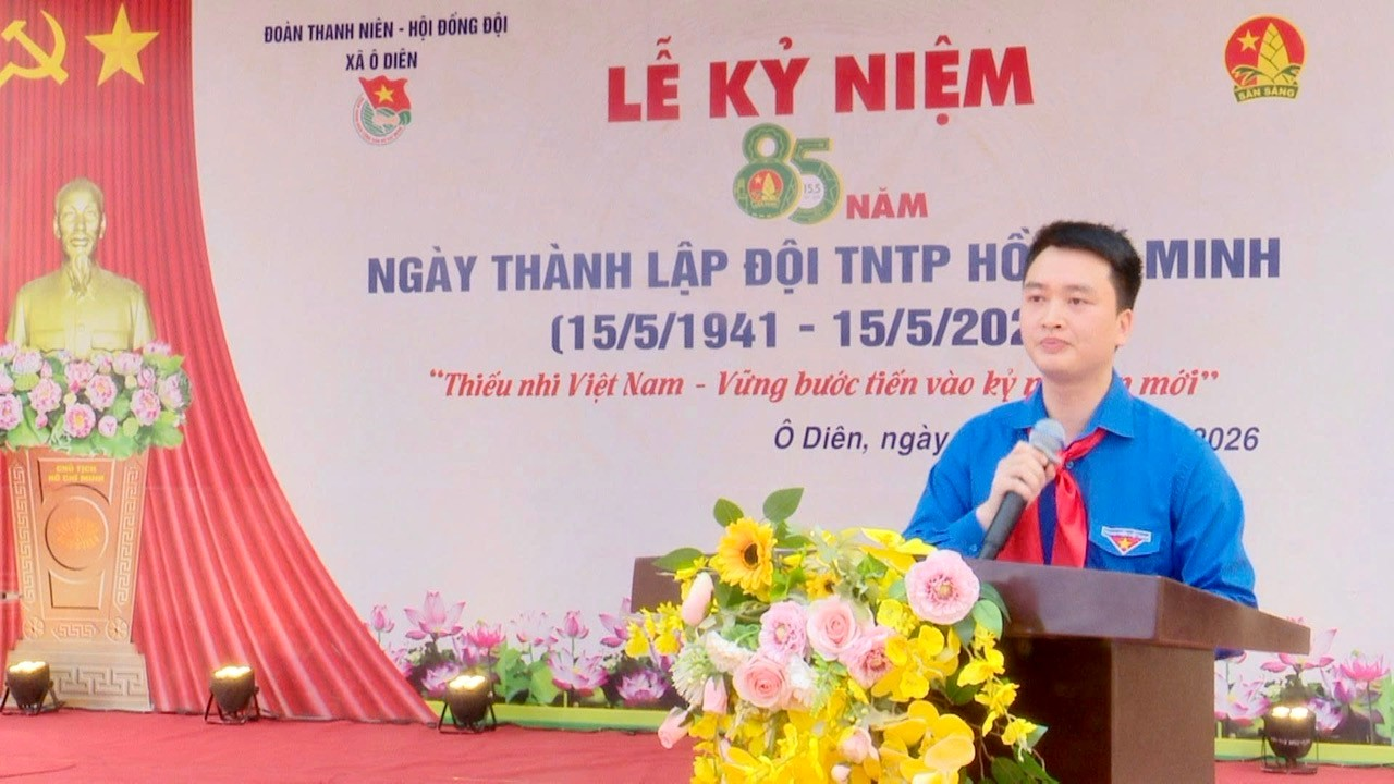 Hội đồng đội xã Ô Diên kỷ niệm 85 năm Ngày thành lập Đội Thiếu niên tiền phong Hồ Chí Minh- Ảnh 2.