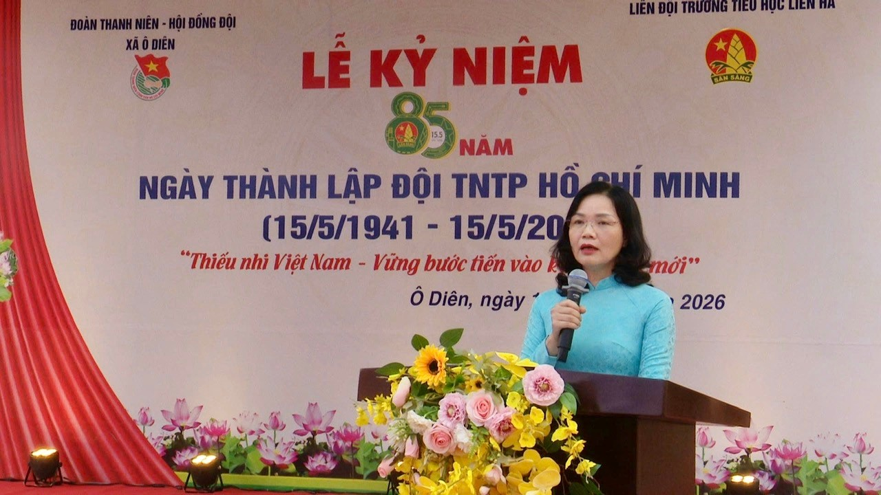 Hội đồng đội xã Ô Diên kỷ niệm 85 năm Ngày thành lập Đội Thiếu niên tiền phong Hồ Chí Minh- Ảnh 3.