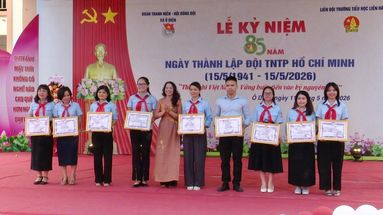Hội đồng đội xã Ô Diên kỷ niệm 85 năm Ngày thành lập Đội Thiếu niên tiền phong Hồ Chí Minh- Ảnh 5.