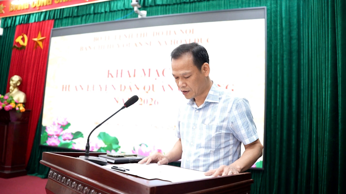 Nâng cao sức mạnh “5 vững”: Xã Hoài Đức khai mạc huấn luyện Dân quân cơ động năm 2026- Ảnh 2.