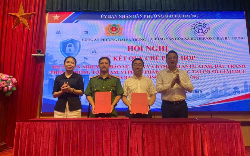 Phường Hai Bà Trưng: Tăng cường đảm bảo an ninh, trật tự tại các cơ sở giáo dục.