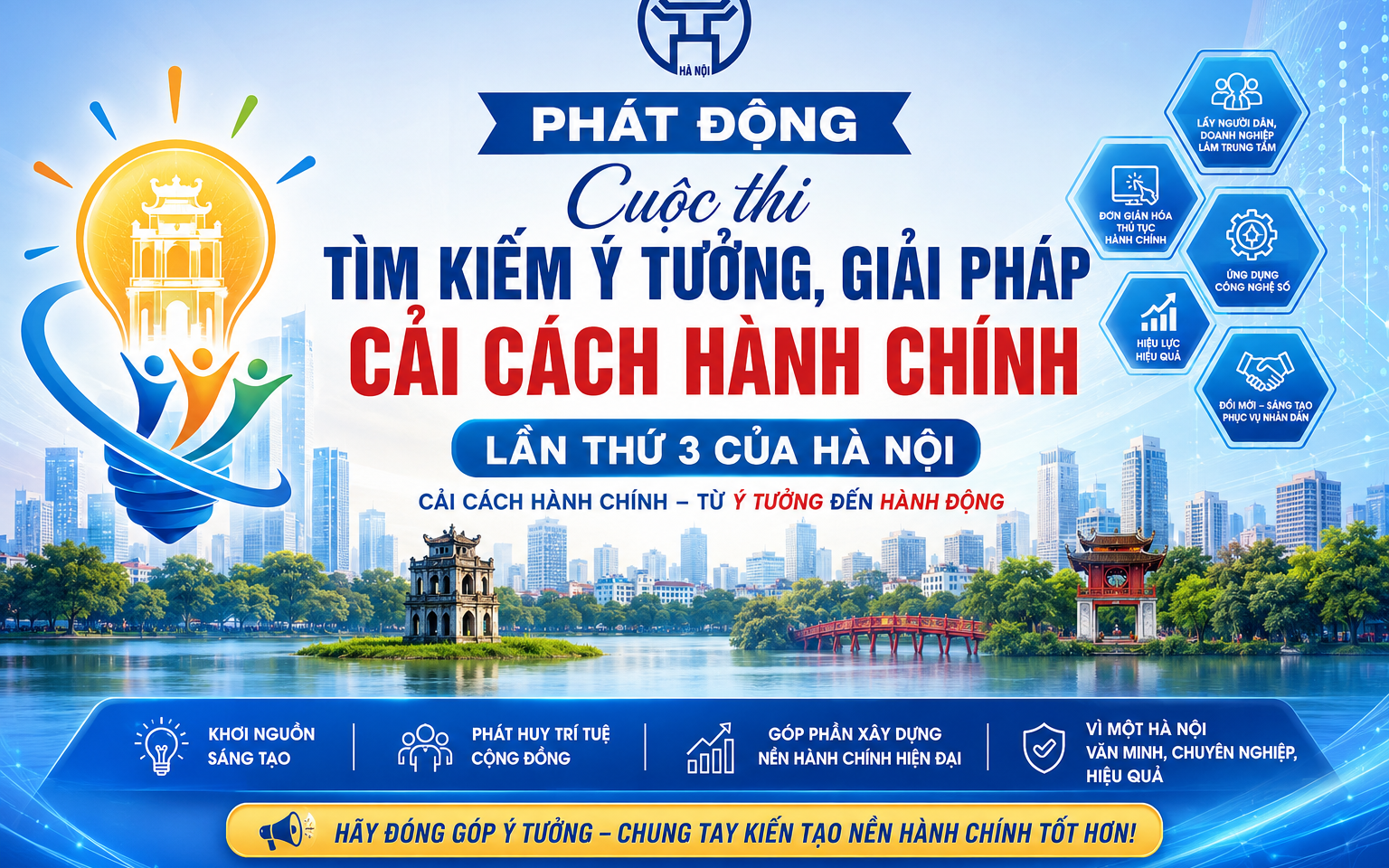 Phát động Cuộc thi Tìm kiếm ý tưởng, giải pháp cải cách hành chính lần thứ 3