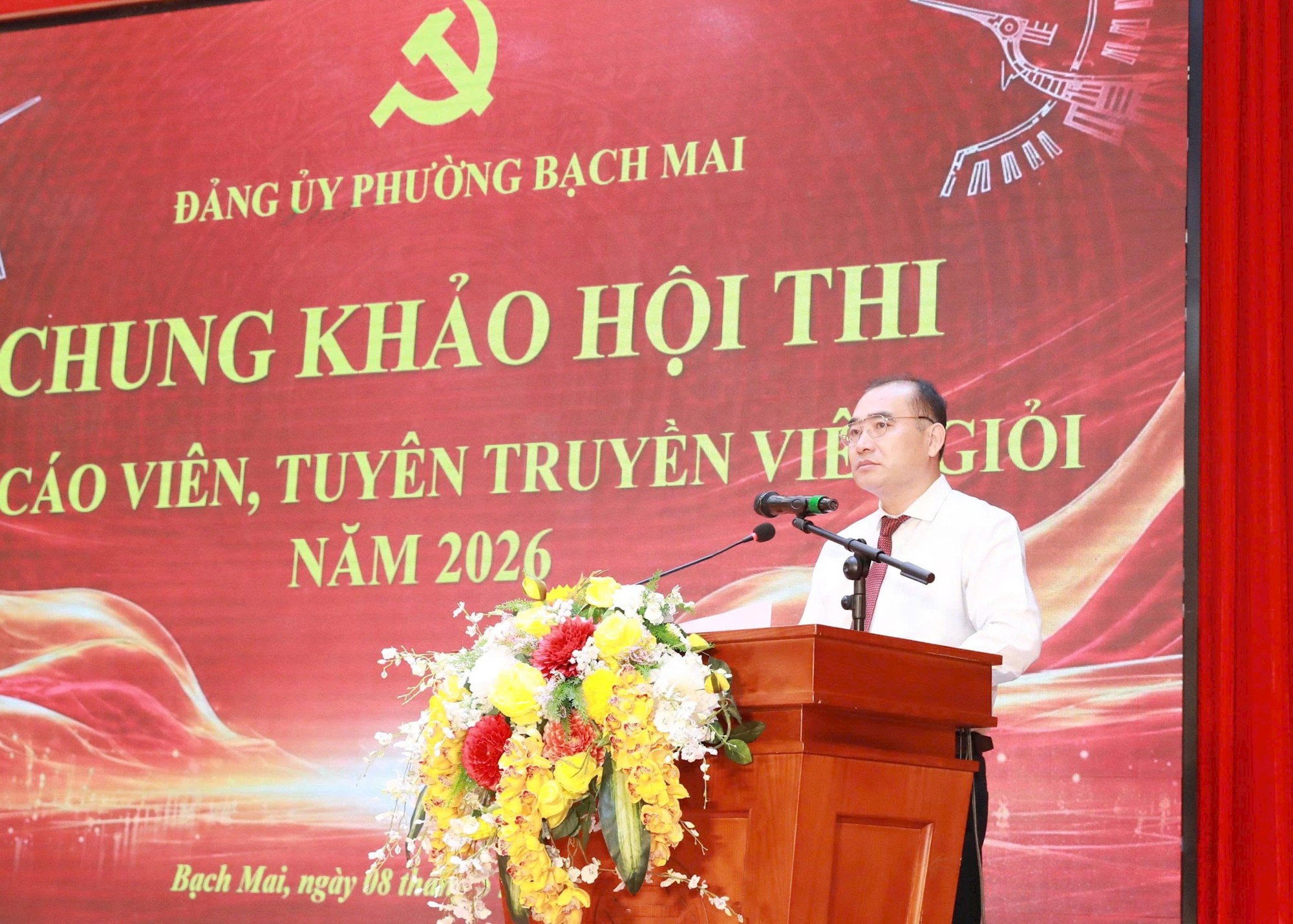 Phường Bạch Mai: 10 thí sinh tham dự chung khảo Hội thi Báo cáo viên, tuyên truyền viên giỏi- Ảnh 2.