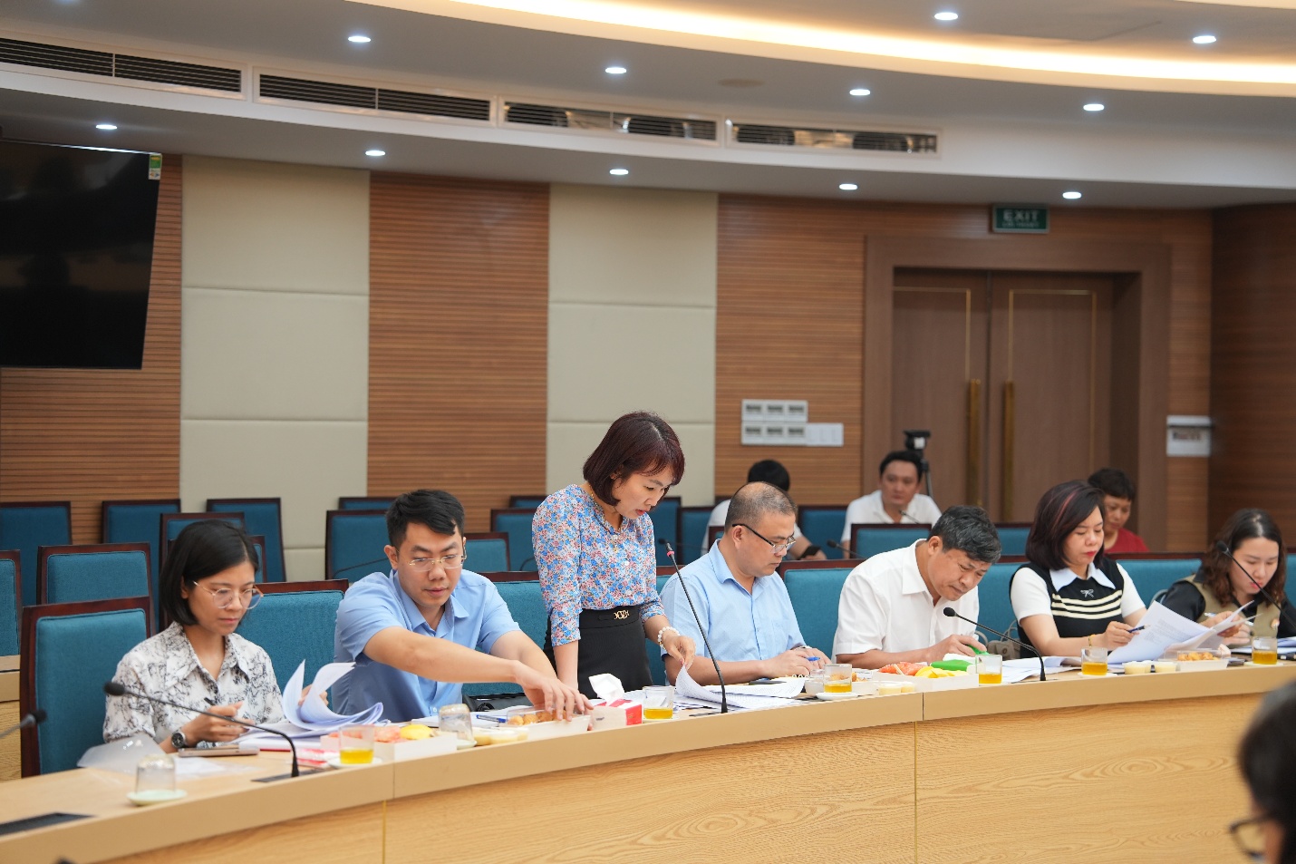 Đoàn kiểm tra liên ngành số 01 thành phố Hà Nội làm việc với các xã về công tác ATTP- Ảnh 4.