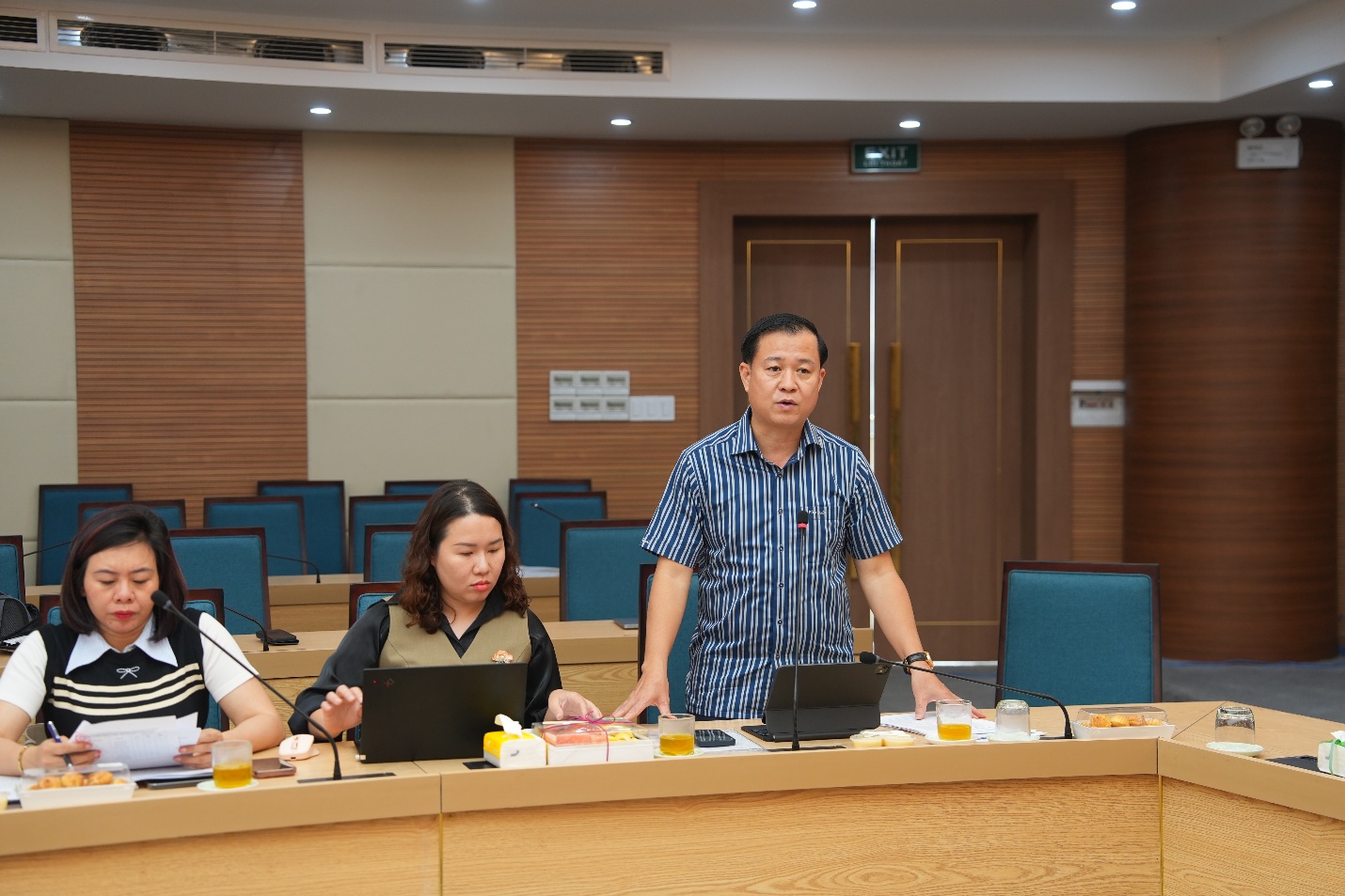 Đoàn kiểm tra liên ngành số 01 thành phố Hà Nội làm việc với các xã về công tác ATTP- Ảnh 6.