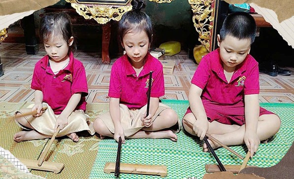 TRƯỜNG MẦM NON NAM TIẾN TỔ CHỨC HOẠT ĐỘNG TRẢI NGHIỆM NGHỆ THUẬT CA TRÙ TRUYỀN THỐNG CHANH THÔN – PHÚ XUYÊN- Ảnh 5.