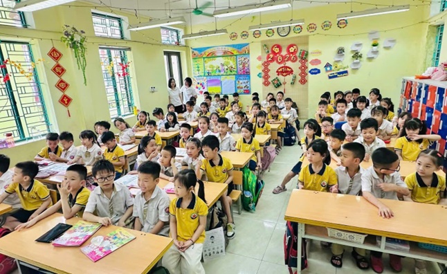 Các nhà trường trên địa bàn xã Hoài Đức quan tâm chuẩn bị hành trang cho trẻ vào lớp 1 năm học 2026 - 2027- Ảnh 2.