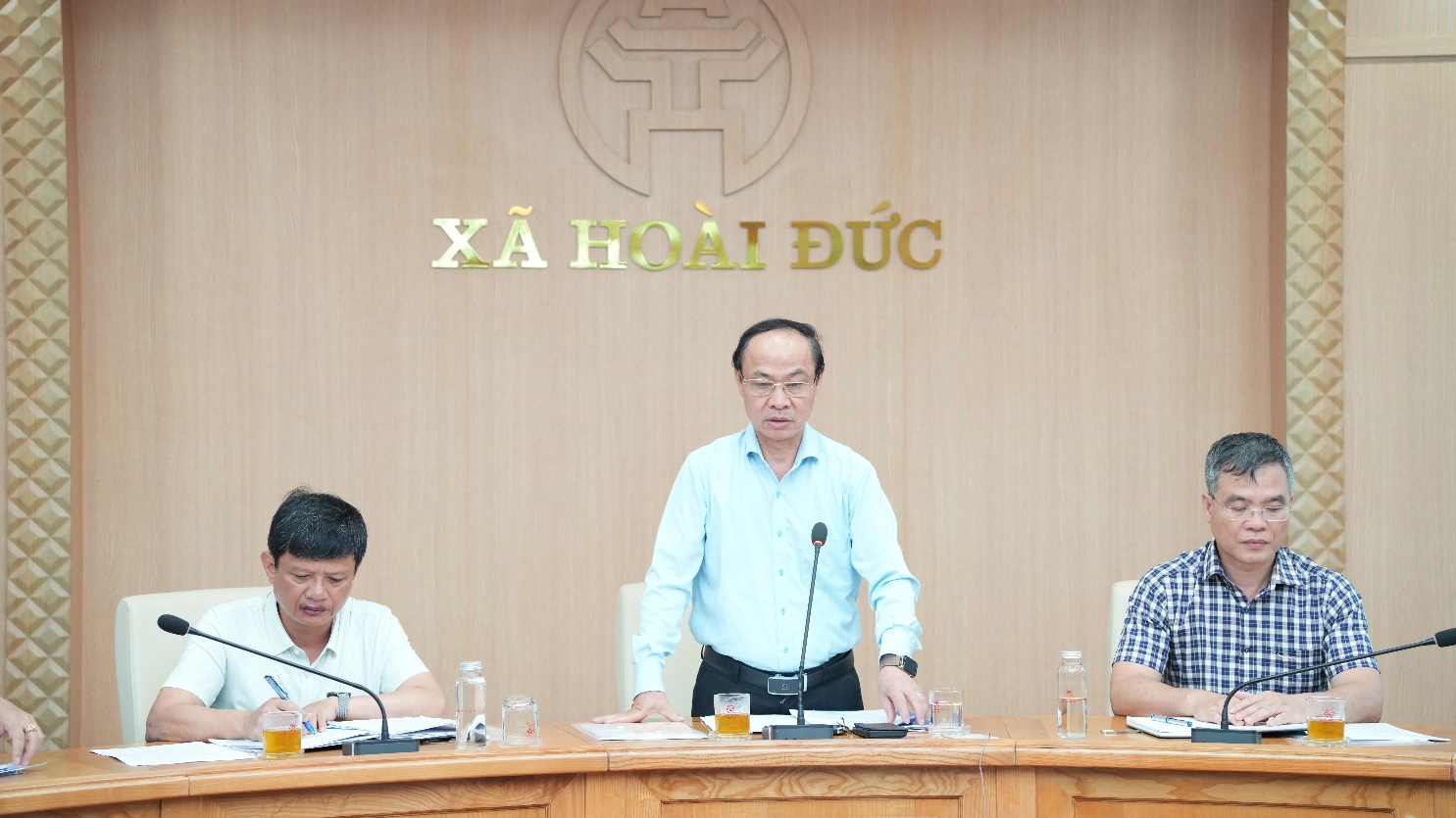 Sở Giáo dục và Đào tạo Hà Nội làm việc với xã Hoài Đức về triển khai mô hình thí điểm Trung tâm học tập cộng đồng- Ảnh 8.