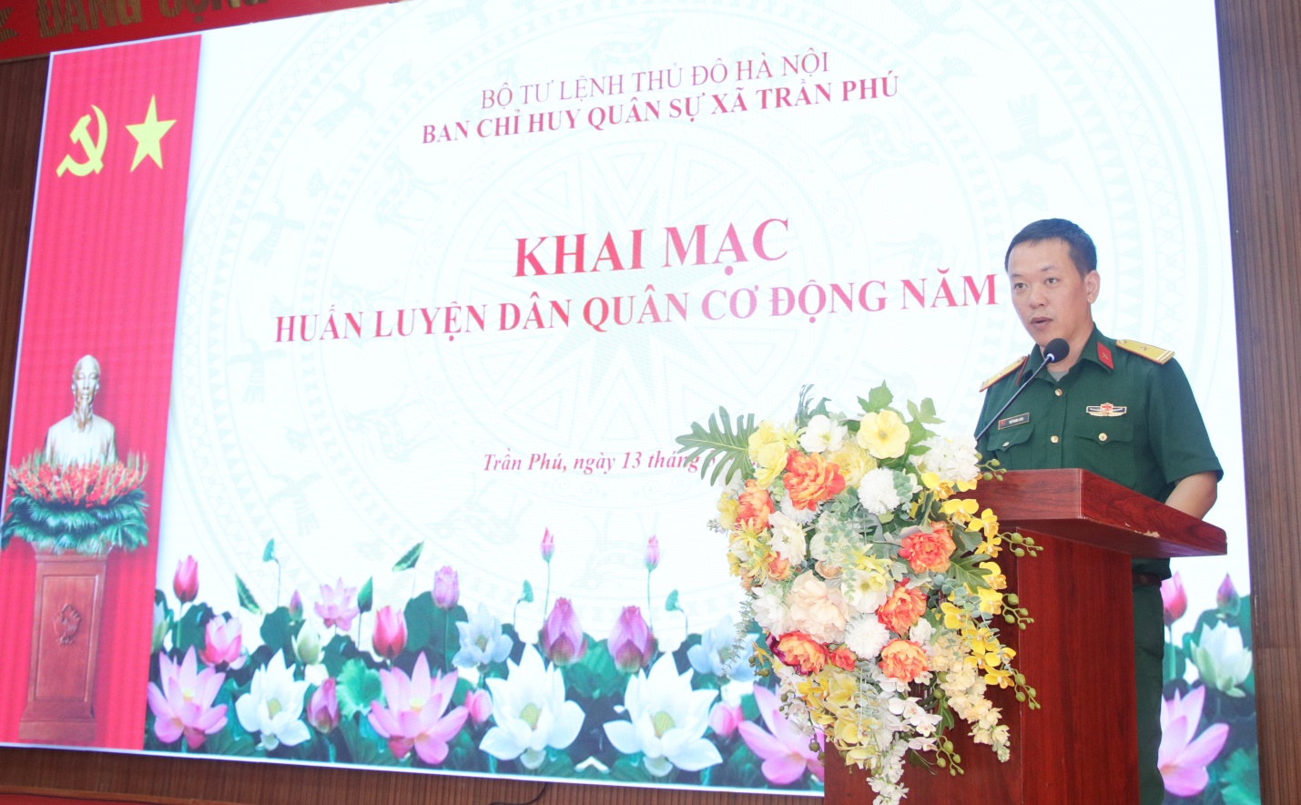 Ban Chỉ huy Quân sự xã Trần Phú tổ chức khai mạc huấn luyện lực lượng Dân quân cơ động năm 2026- Ảnh 2.