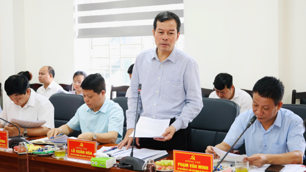 Đoàn giám sát của Ban Thường vụ Thành ủy Hà Nội làm việc với Đảng ủy xã Yên Lãng- Ảnh 3.