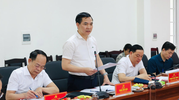 Đoàn giám sát của Ban Thường vụ Thành ủy Hà Nội làm việc với Đảng ủy xã Yên Lãng- Ảnh 4.