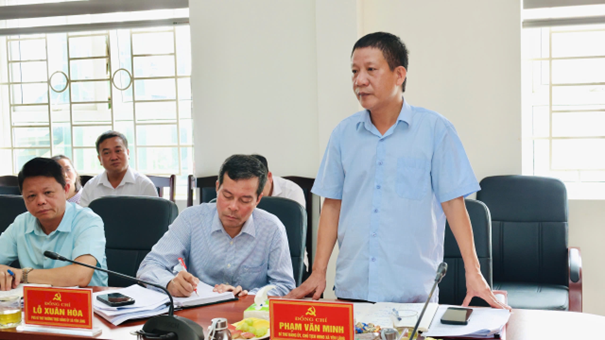 Đoàn giám sát của Ban Thường vụ Thành ủy Hà Nội làm việc với Đảng ủy xã Yên Lãng- Ảnh 5.