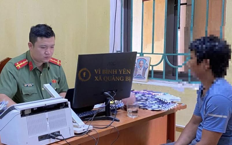 Công an xã Quảng Bị đảm an ninh trật tự, xử lý nghiêm các hành vi vi phạm pháp luật
