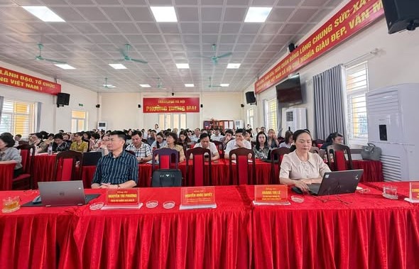 Phường Tương Mai tổ chức tập huấn nghiệp vụ HanoiWork- Ảnh 2.