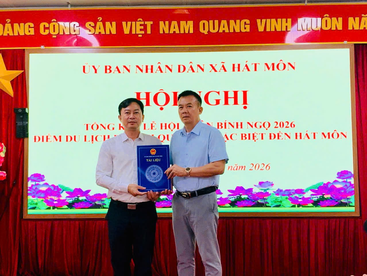 Tổng kết công tác tổ chức Lễ hội Xuân Bính Ngọ 2026 điểm du lịch Di tích Quốc gia đặc biệt đền Hát Môn- Ảnh 2.