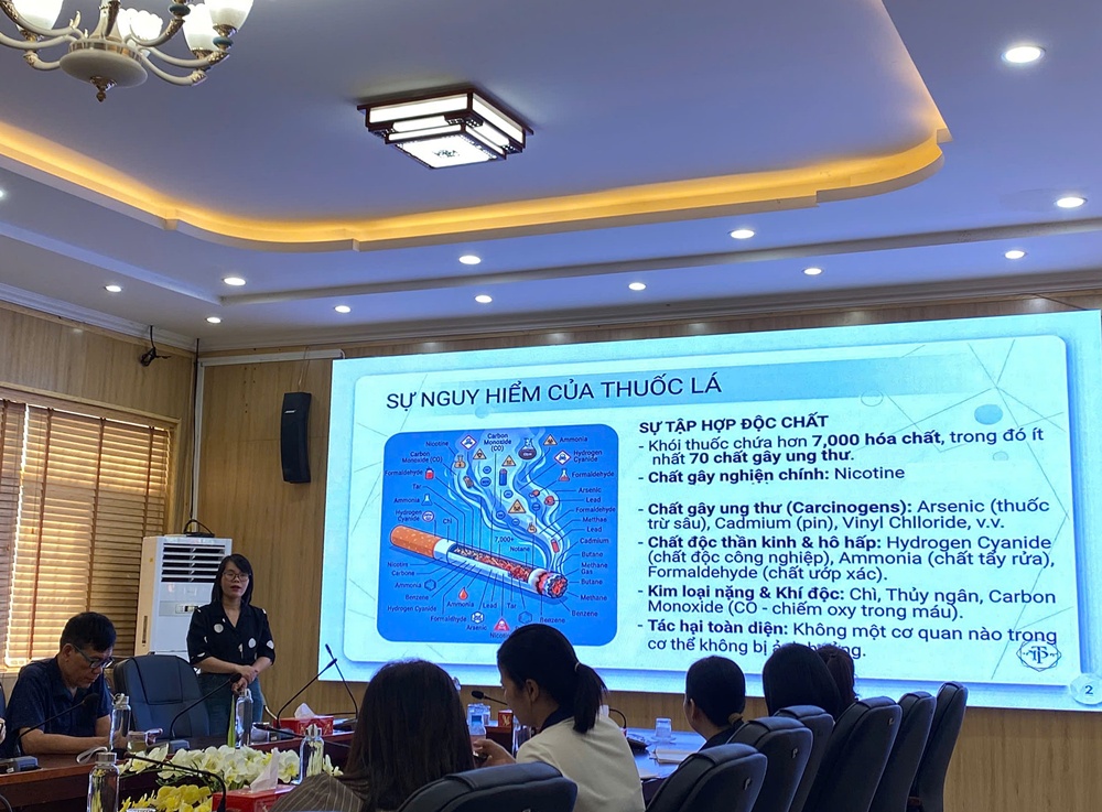 Xuân Mai phối hợp Trung tâm Kiểm soát bệnh tật thành phố Hà Nội tổ chức Hội nghị tập huấn phòng chống tác hại thuốc lá- Ảnh 5.
