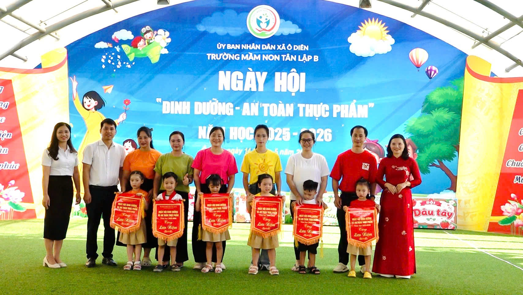 Trường Mầm non Tân Lập B tổ chức Ngày hội “Dinh dưỡng và An toàn thực phẩm” năm học 2025 – 2026- Ảnh 1.