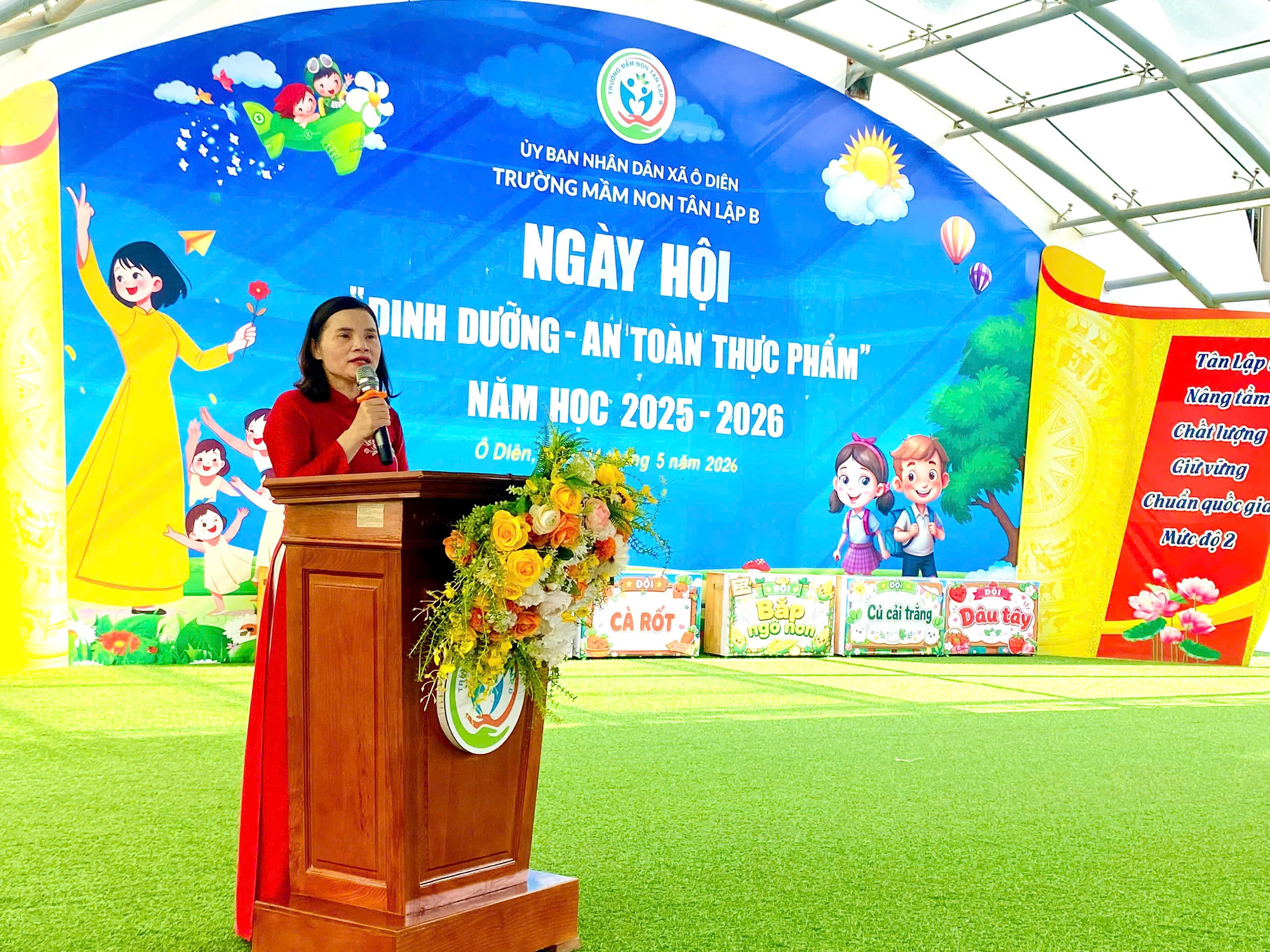 Trường Mầm non Tân Lập B tổ chức Ngày hội “Dinh dưỡng và An toàn thực phẩm” năm học 2025 – 2026- Ảnh 2.