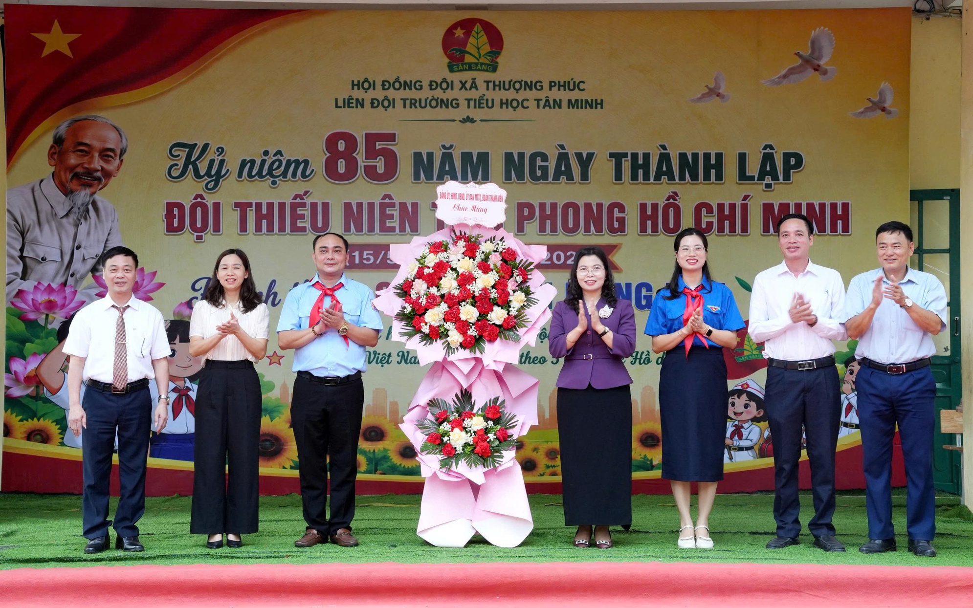 Đoàn Thanh niên – Hội đồng Đội xã Thượng Phúc kỷ niệm 85 năm Ngày thành lập Đội Thiếu niên Tiền phong Hồ Chí Minh