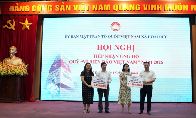 Hoài Đức: gần 100 cơ quan, doanh nghiệp, trường học và các nhà hảo tâm tham gia ủng hộ Quỹ “Vì biển, đảo Việt Nam” năm 2026- Ảnh 8.