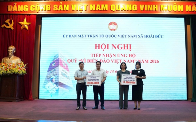 Hoài Đức: gần 100 cơ quan, doanh nghiệp, trường học và các nhà hảo tâm tham gia ủng hộ Quỹ “Vì biển, đảo Việt Nam” năm 2026- Ảnh 13.
