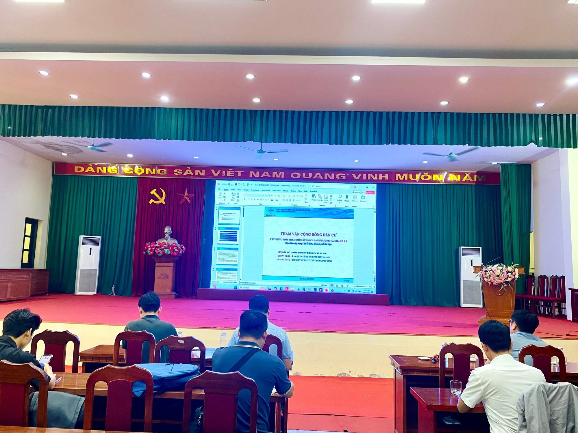 Ô Diên lấy ý kiến Nhân dân đối với dự án hạ tầng điện lực trọng điểm trên địa bàn- Ảnh 1.